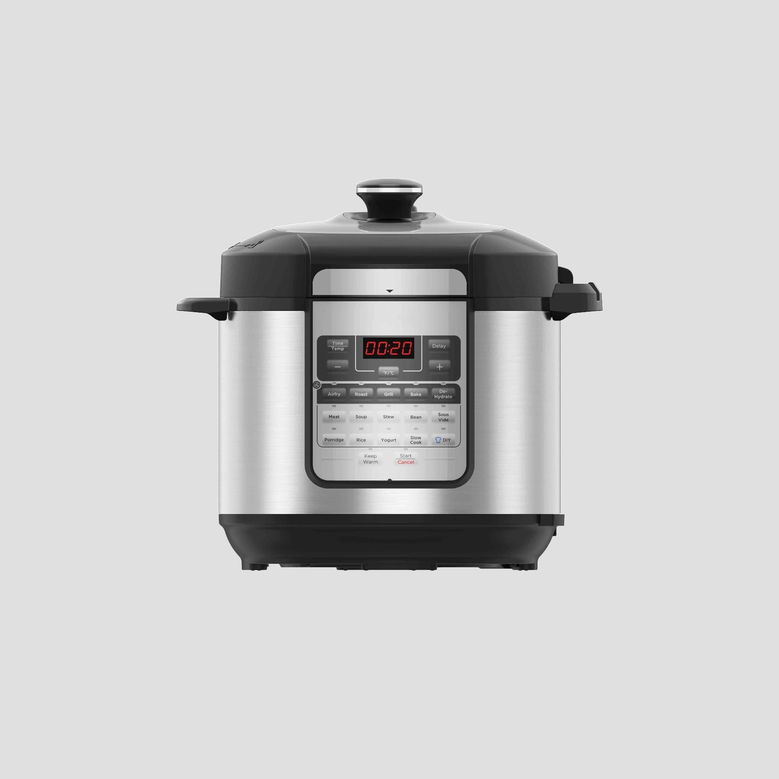 Sayona SAF-4567 6L Instafry 2-in-1 Air Fryer Pressure Cooker Combo - Black/Silver
