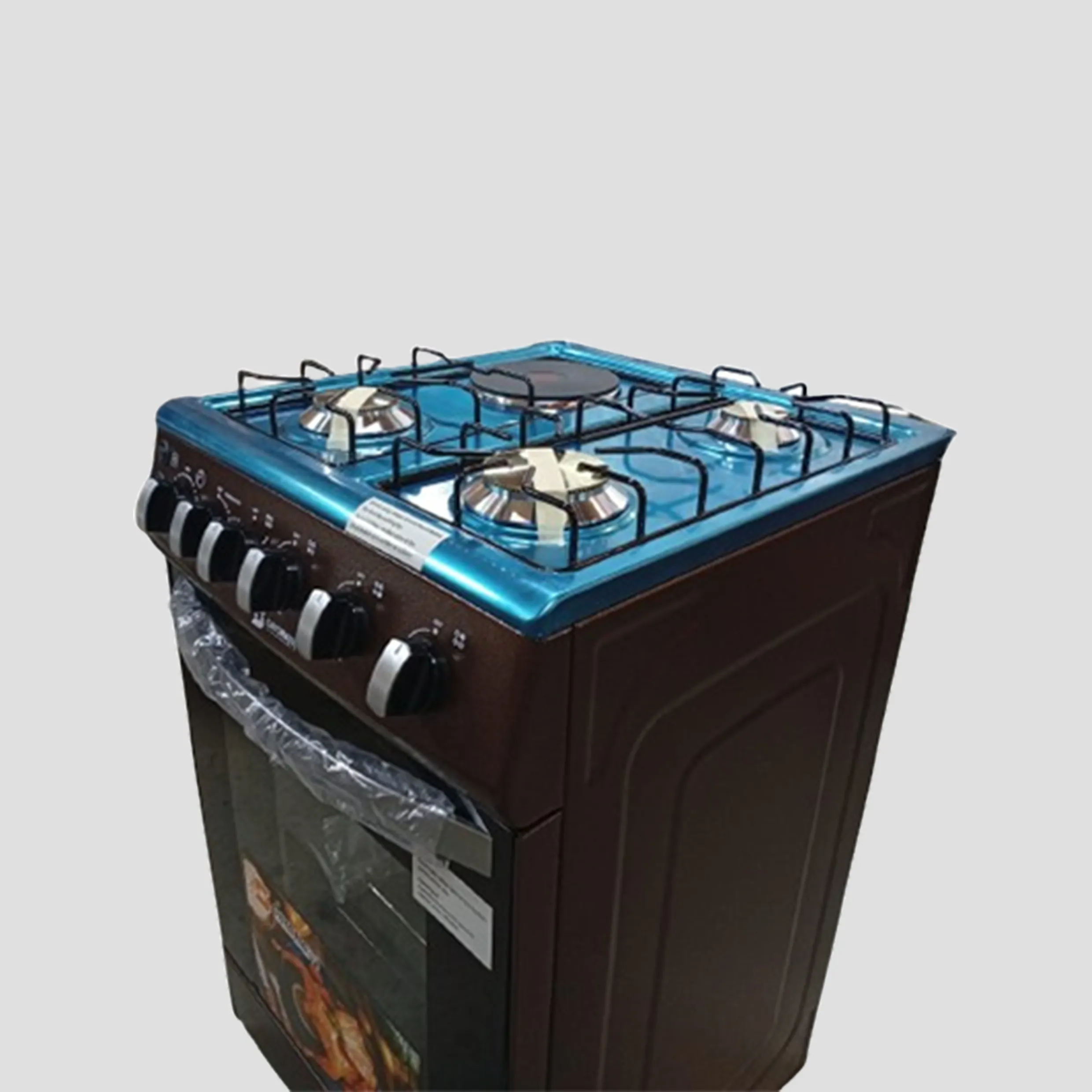 Sayona SGC-50E31-GO 50x55 Free Standing Gas Cooker with Electric Oven - Brown - Image 2