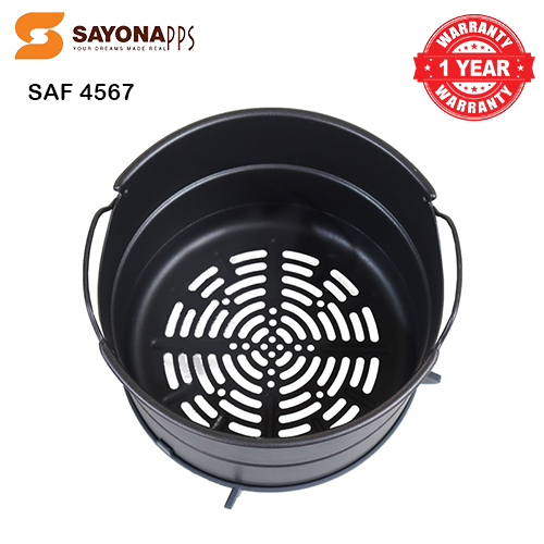 Sayona SAF-4567 6L Instafry 2-in-1 Air Fryer Pressure Cooker Combo - Black/Silver - Image 4