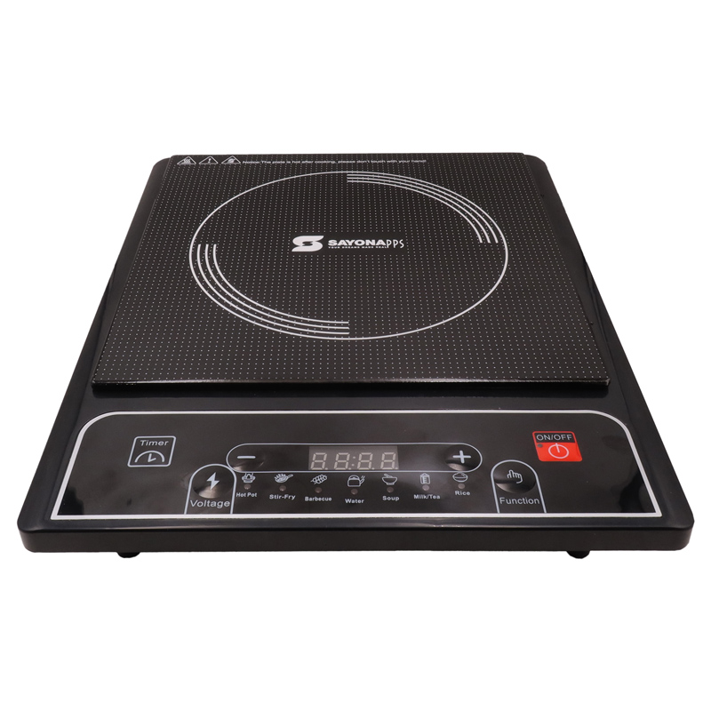 Sayona 2000W Induction Cooker with Fast Heating - Black