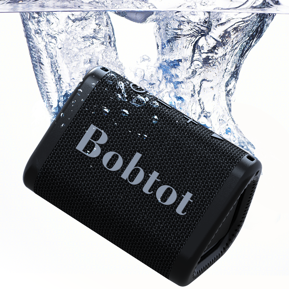 Bobtot ET2240A Portable Bluetooth Speaker with Compact Bass - Black - Image 2