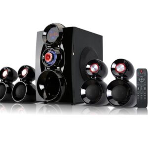 Bobtot BHT-1148 4.1CH Subwoofer System with Bluetooth, USB & FM - Black