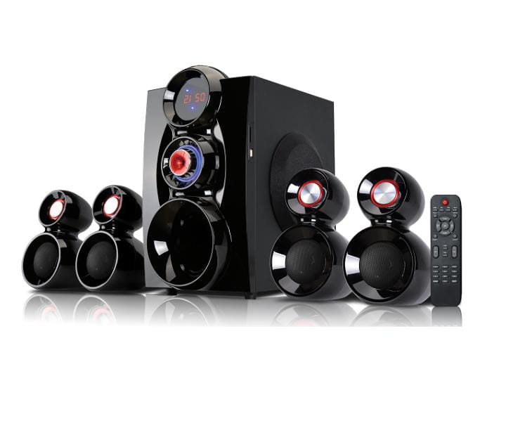 Bobtot BHT-1148 4.1CH Subwoofer System with Bluetooth, USB & FM - Black