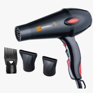 Sayona SY-800 Hair Dryer with Fast Drying Performance - Black