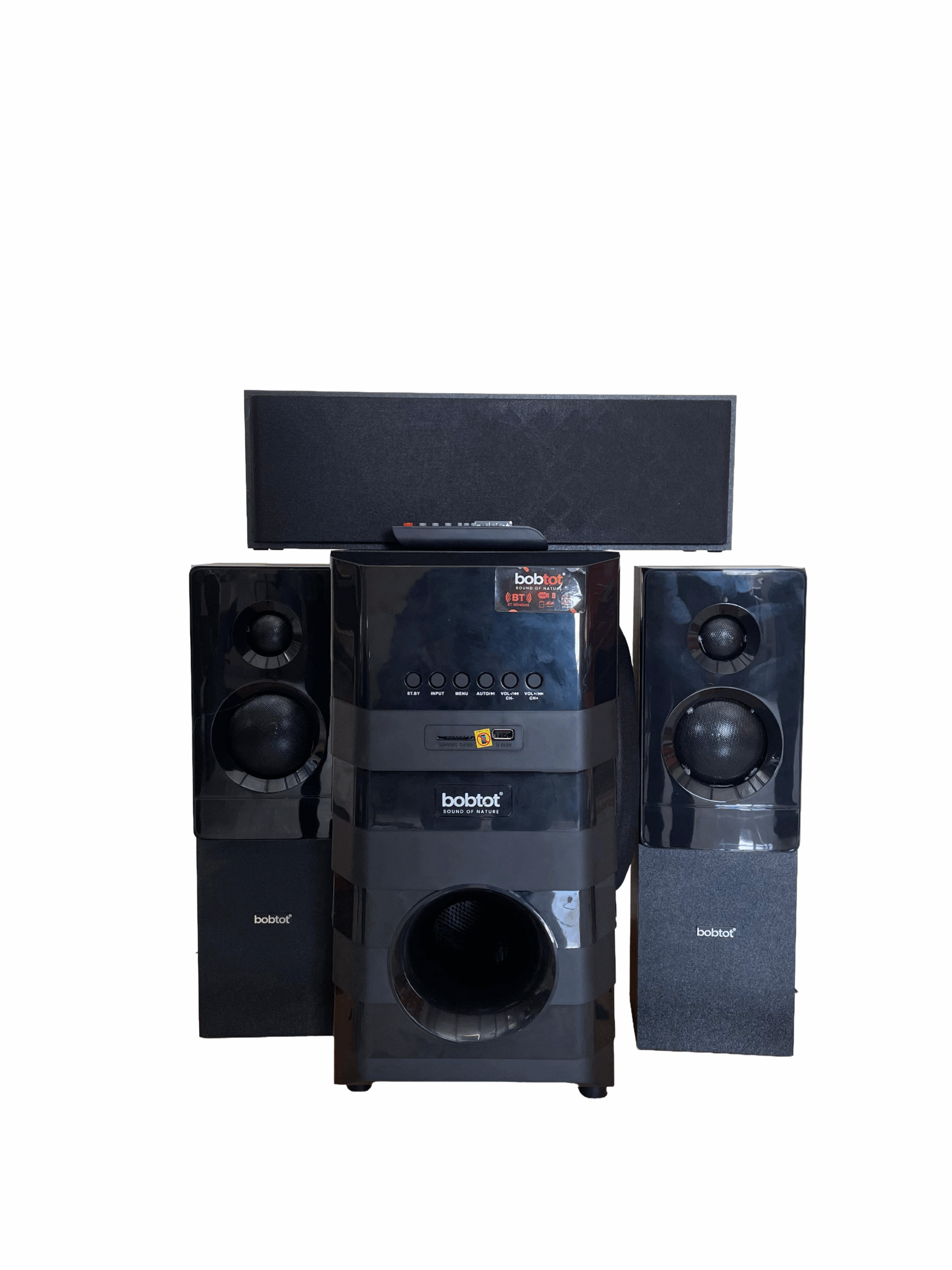 Bobtot BHT-1131BT 3.1CH Bluetooth Home Theater System with BoomMaster Bass - Black