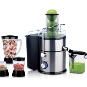 Sayona SFP-4245 800W 4-in-1 Food Processor with Blender, Chopper, Mill and Juicer